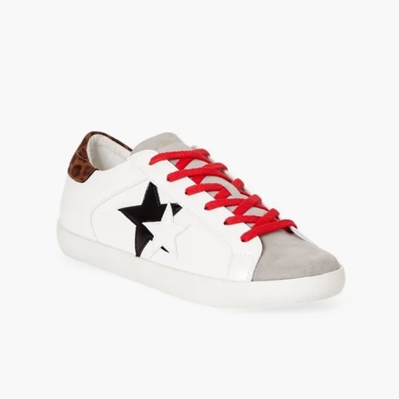 NWOB Just Fab sneakers with star print. Size 8, brand new without box. - Picture 2 of 5